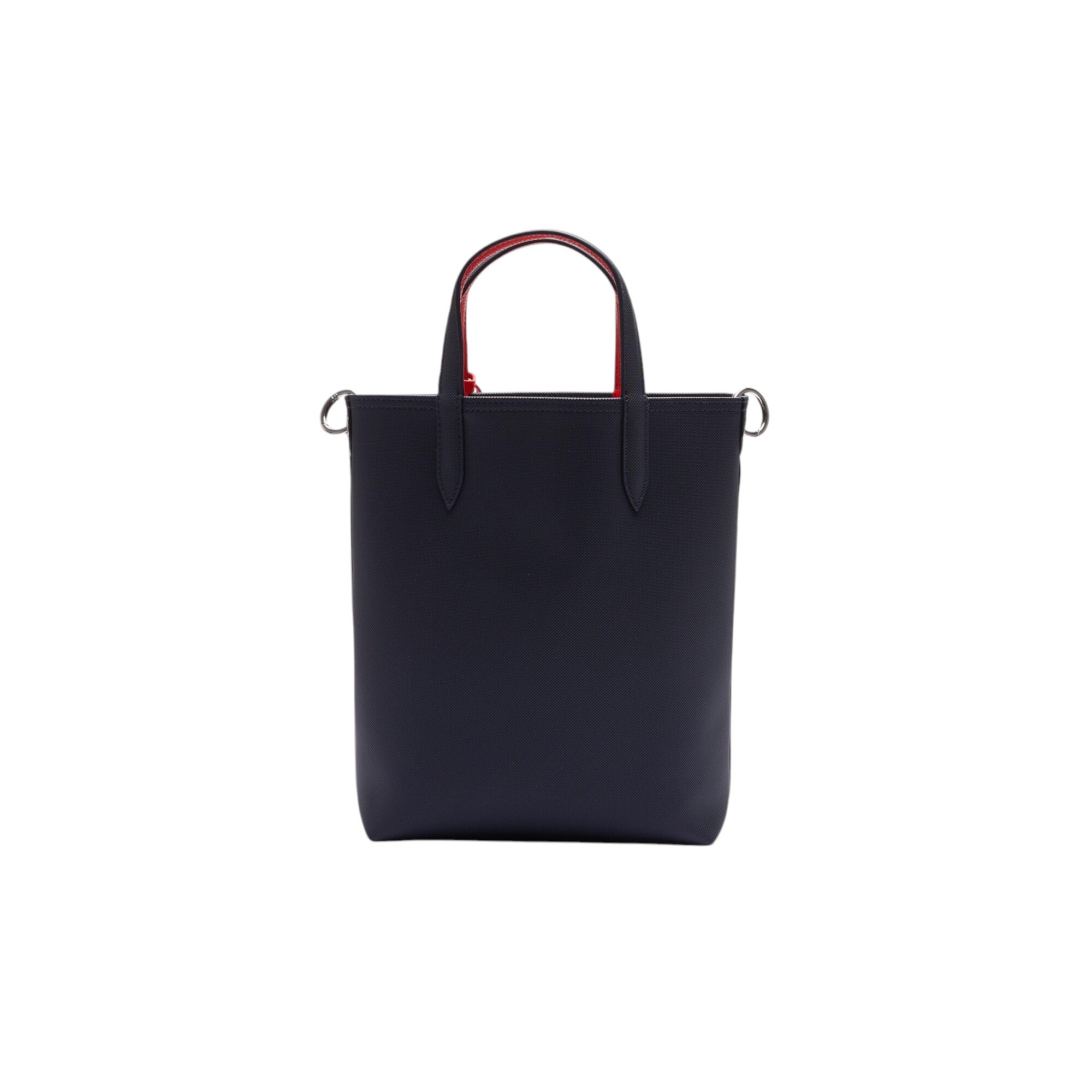 Lacoste Womens Anna Vertical Tote Bag, Forest Green/Navy Blue/Aconit/White, One Size