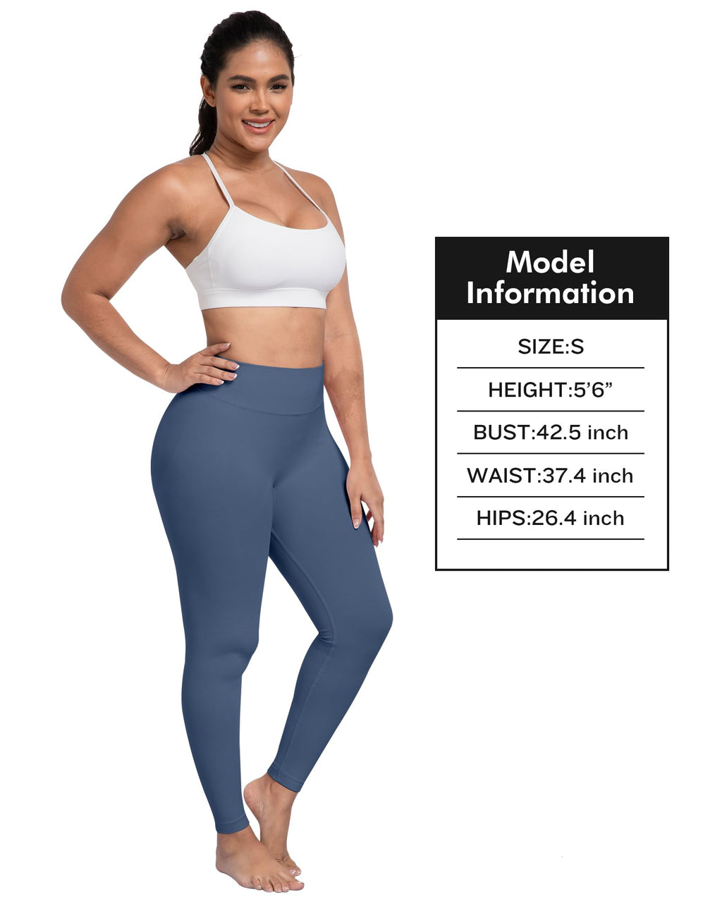 ATHVOTAR Workout Gym Leggings Women, High Waisted Seamless Butt Lifting Scrunch Butt Sports Leggings Black/Black/GrayNavy M