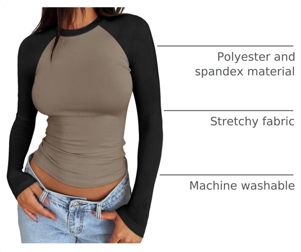 Trendy Queen Womens Long Sleeve Shirts 2026 Underscrub Fall Fashion Outfits