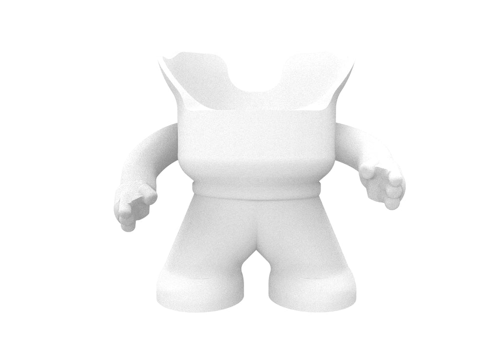 Splin Alexa Smart Speaker Echo Dot 4th or 5th Gen Desktop Stand Stand - Amazon- Mr. Bill (White)