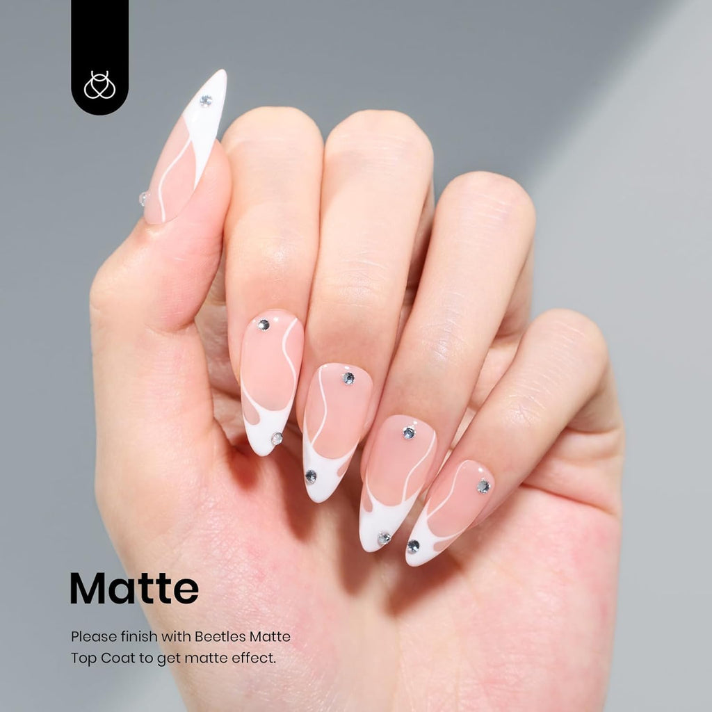 Beetles White Gel Nail Polish -1PC 15ml Spring Soak Off UV Gel Polish French Nail Art Manicure Salon DIY Design at Home Gift for Women