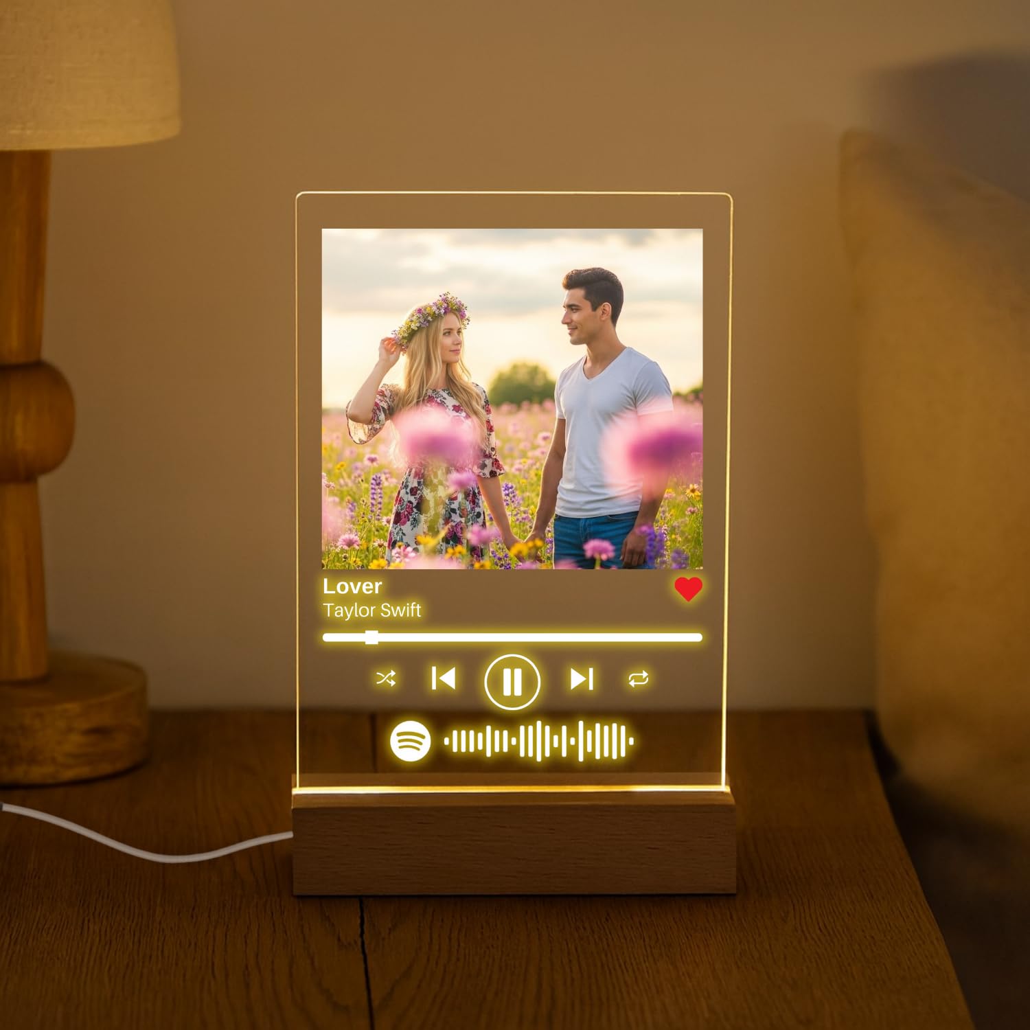 SAME DAY SHIP Custom Song Plaque Personalized Music Plaque Photo Gift Personalized Couples Romantic Gift Valentines Day