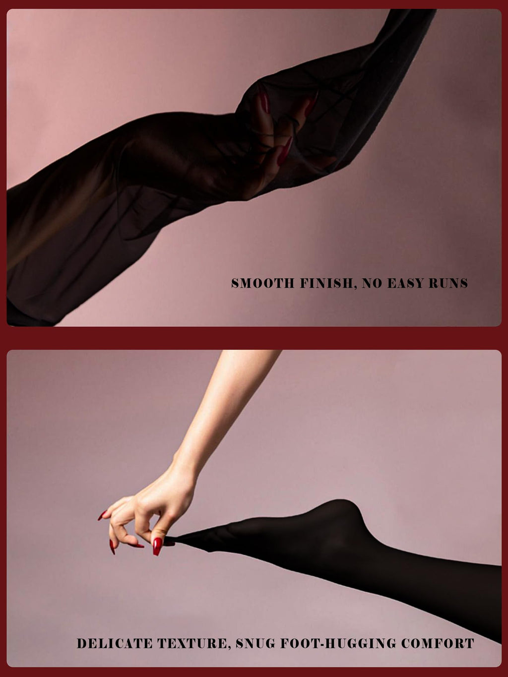 DORALLURE 100D Thigh High Stockings for Women Strong Stay Up Silicone Lace Top Pantyhose