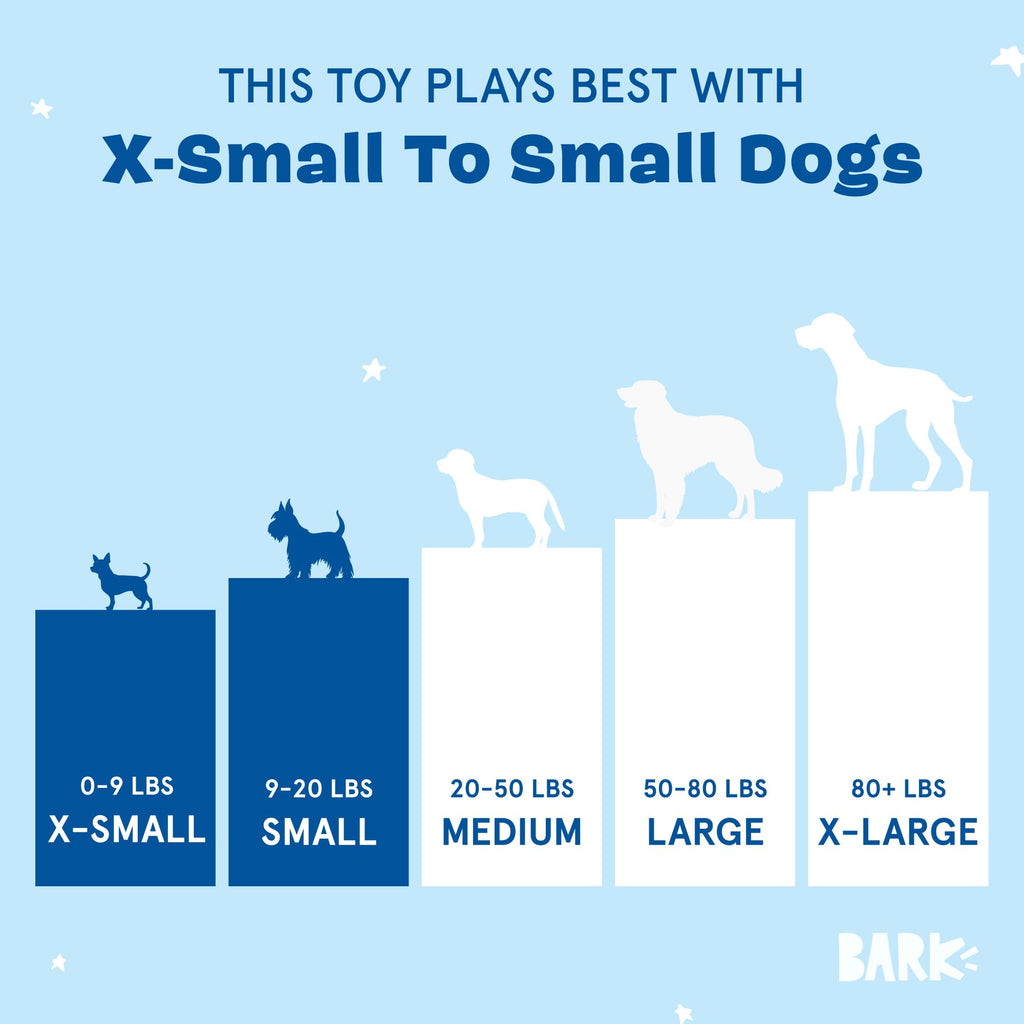 Barkbox Chewz Ballz Plush Dog Toy | Multi-Part Fun for Small Dogs, Perfect for Playtime & Fetch