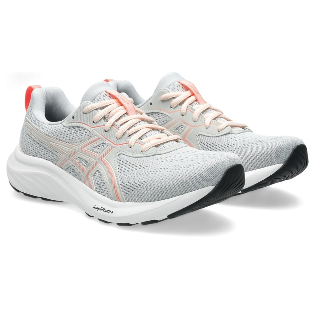 ASICS Women's Gel-Contend 9 Running Shoes, 8, Glacier Grey/Pearl Pink