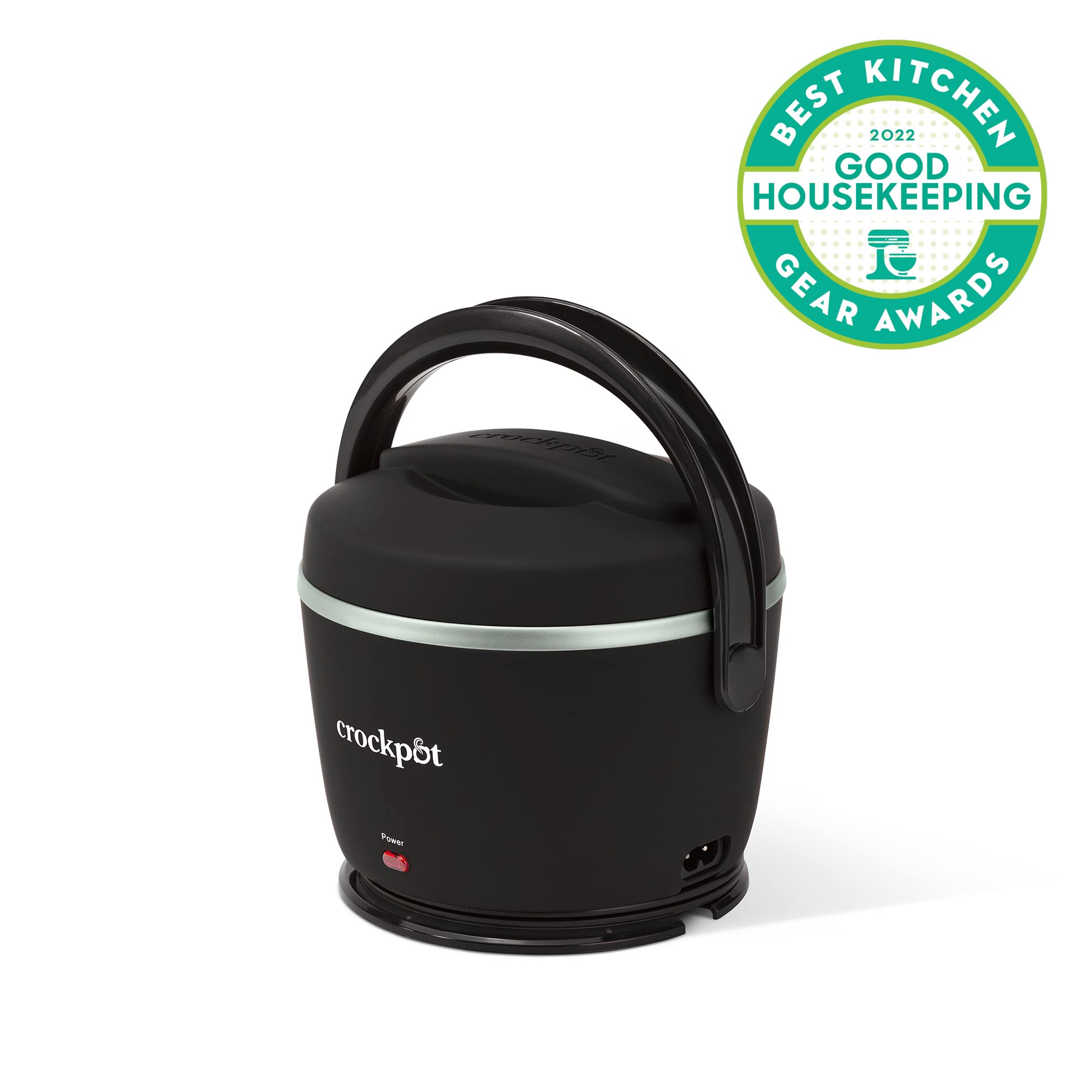Crock-Pot Electric Lunch Box 20-Ounce Portable Food Warmer Black Licorice Perfect for Travel On-the-Go & Office Use | Stylish Spill-Free & Dishwasher-Safe | Ideal Men & Women's Gifts
