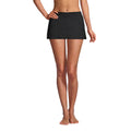 Lands' End Womens Chlorine Resistant Mini Swim Skirt Swim Bottoms Black Regular 4