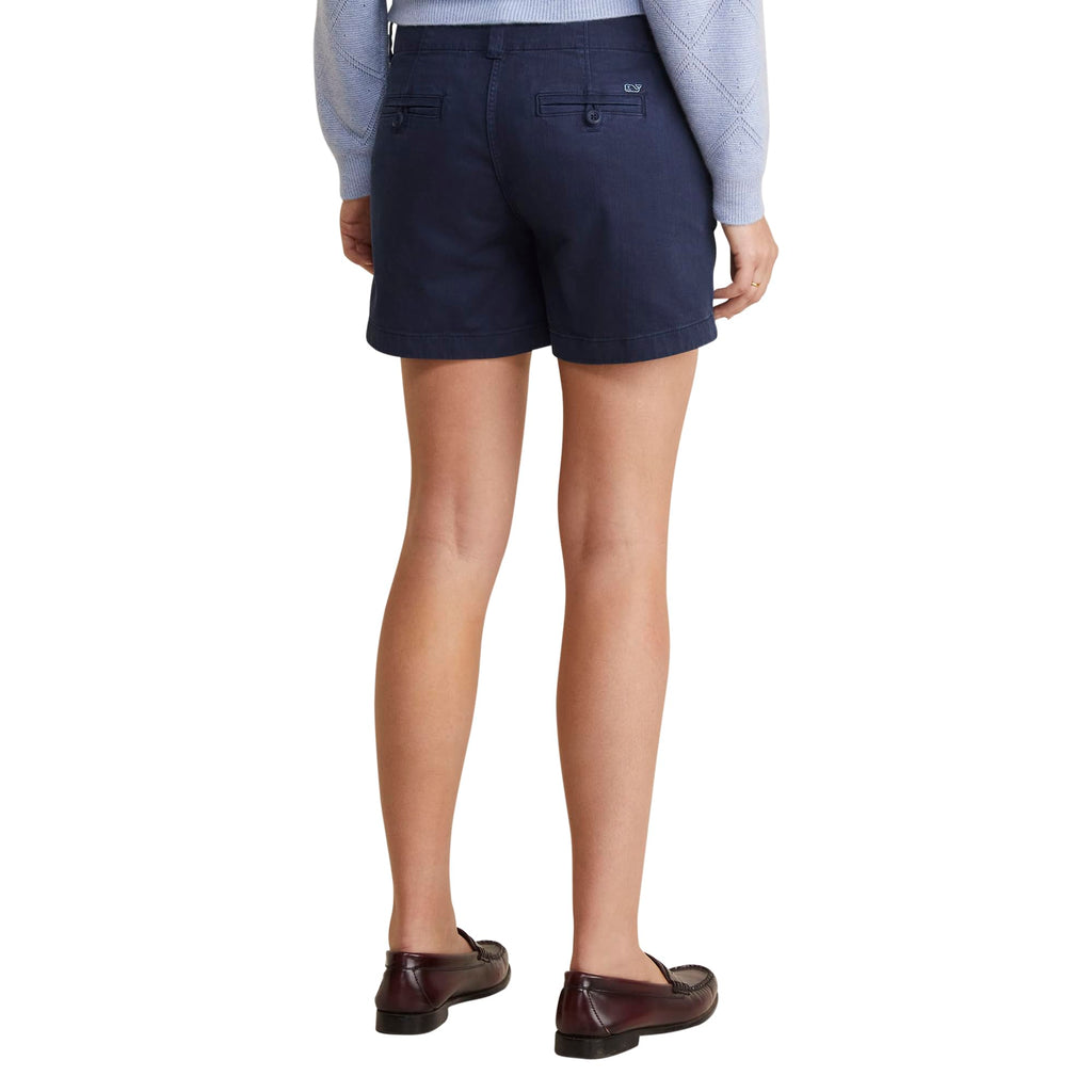 vineyard vines Women's 3 1/2 Inch Herringbone Every Day Shorts, Nautical Navy, 10
