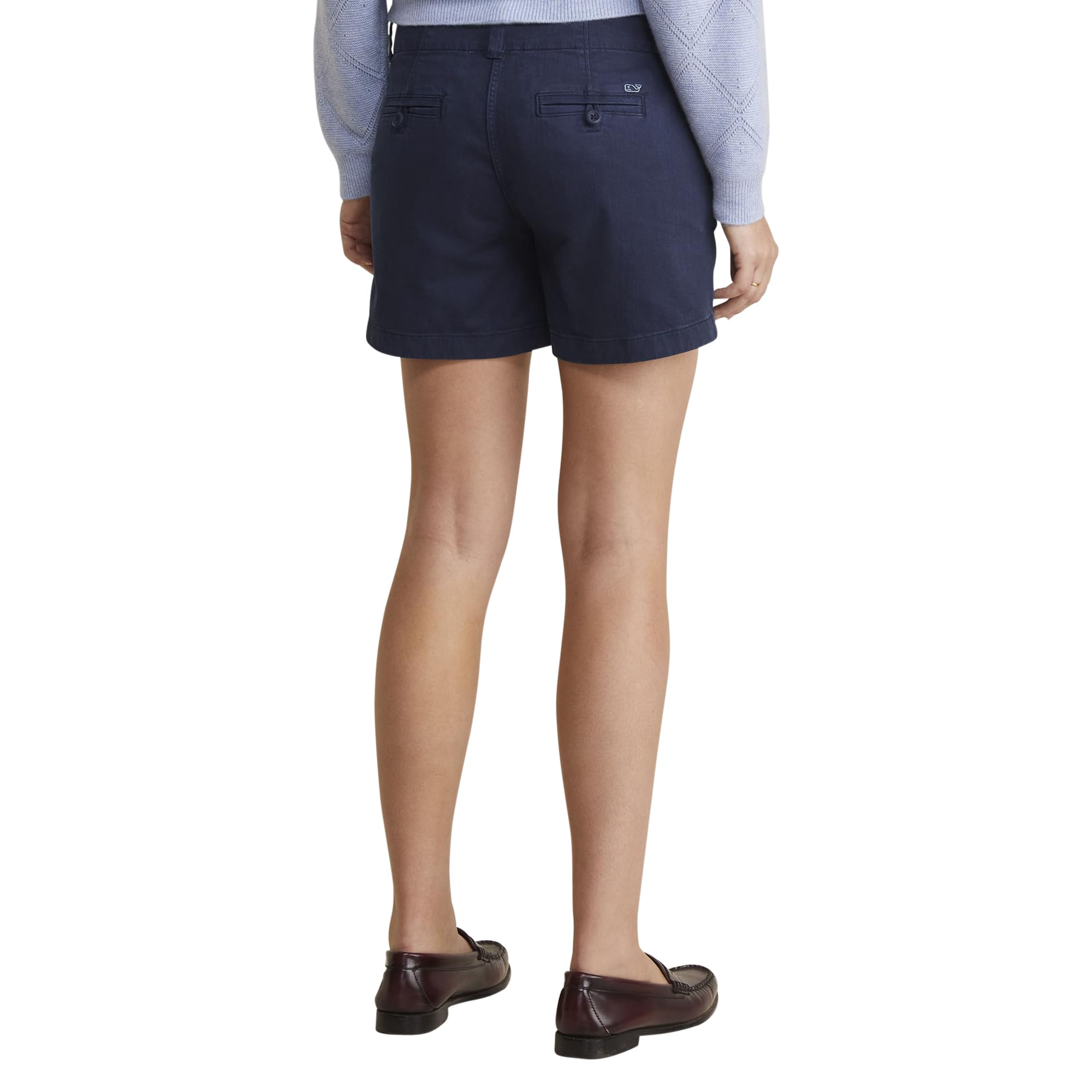 vineyard vines Women's 3 1/2 Inch Herringbone Every Day Shorts, Nautical Navy, 10