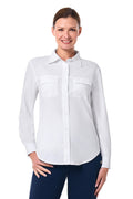 Coolibar UPF 50+ Women's Mylitta Travel Shirt - Sun Protective White