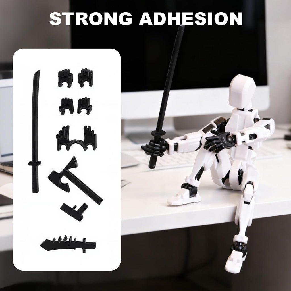 (Assembly Completed) 6 Packs Dummy13 Action Figure Set, 3D Printed ActionFigure Toy Gifts for Kids, Dummy 13,Robot 13 Action Figure Full Body Mechanical Doll Christmas Birthday Gift for Boys Girls