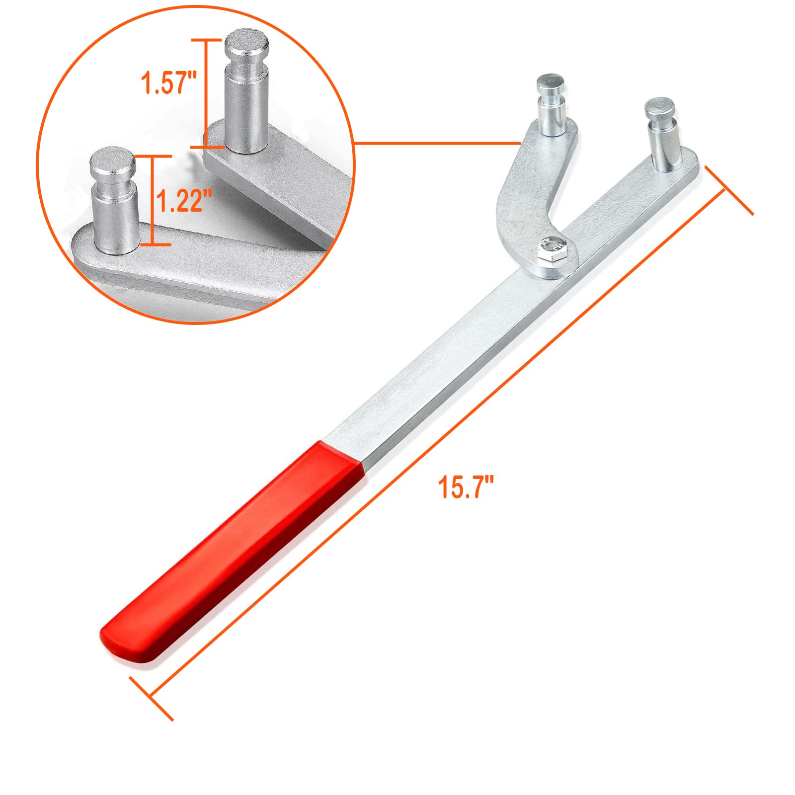 Mejiao Universal Pulley Holder Camshaft Injection Pump Cam Sprocket Holding Wrench Tool for Honda & Toyota