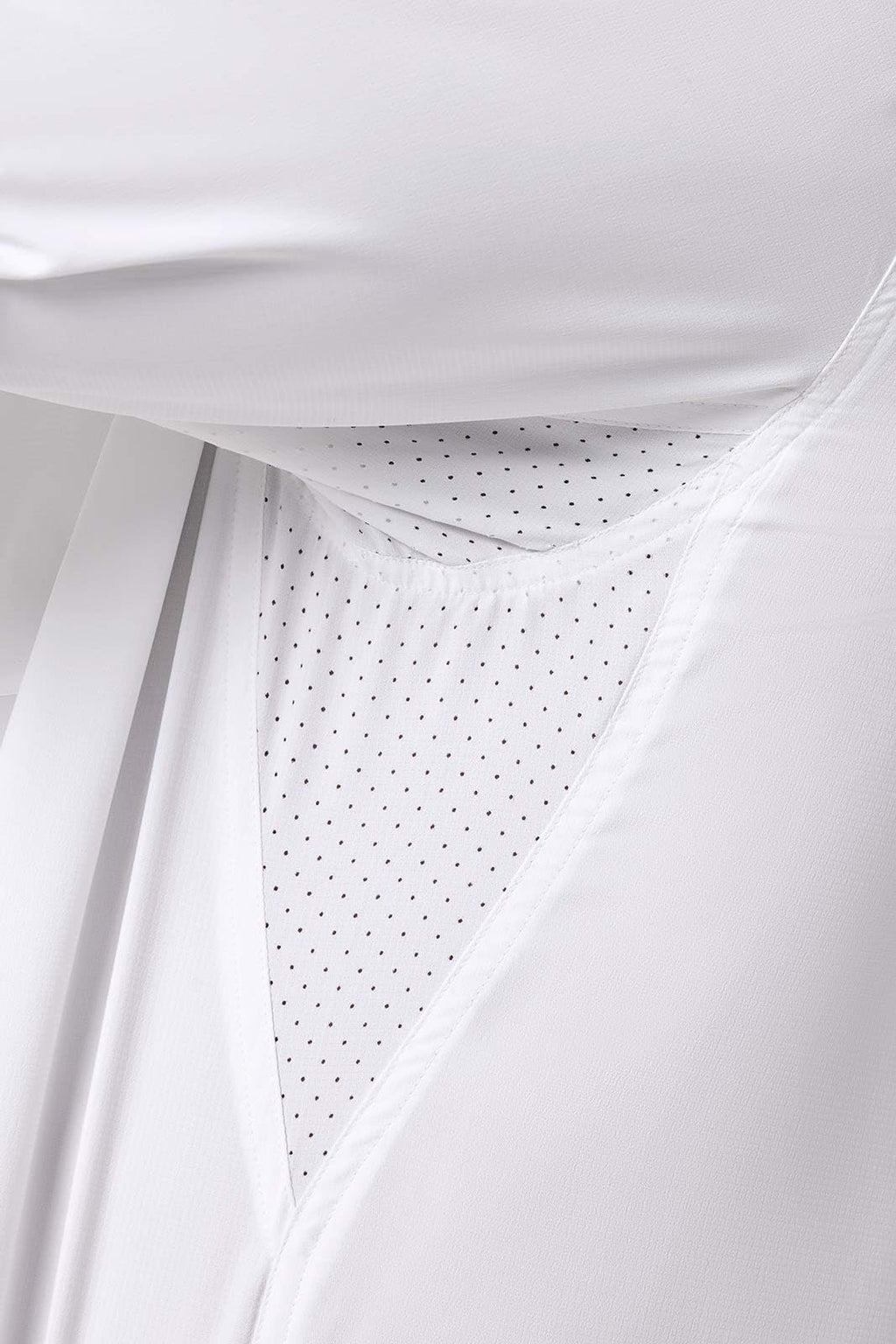 Men's Long Sleeve Shirt - UPF 50+ Sun Protection - Aricia in White