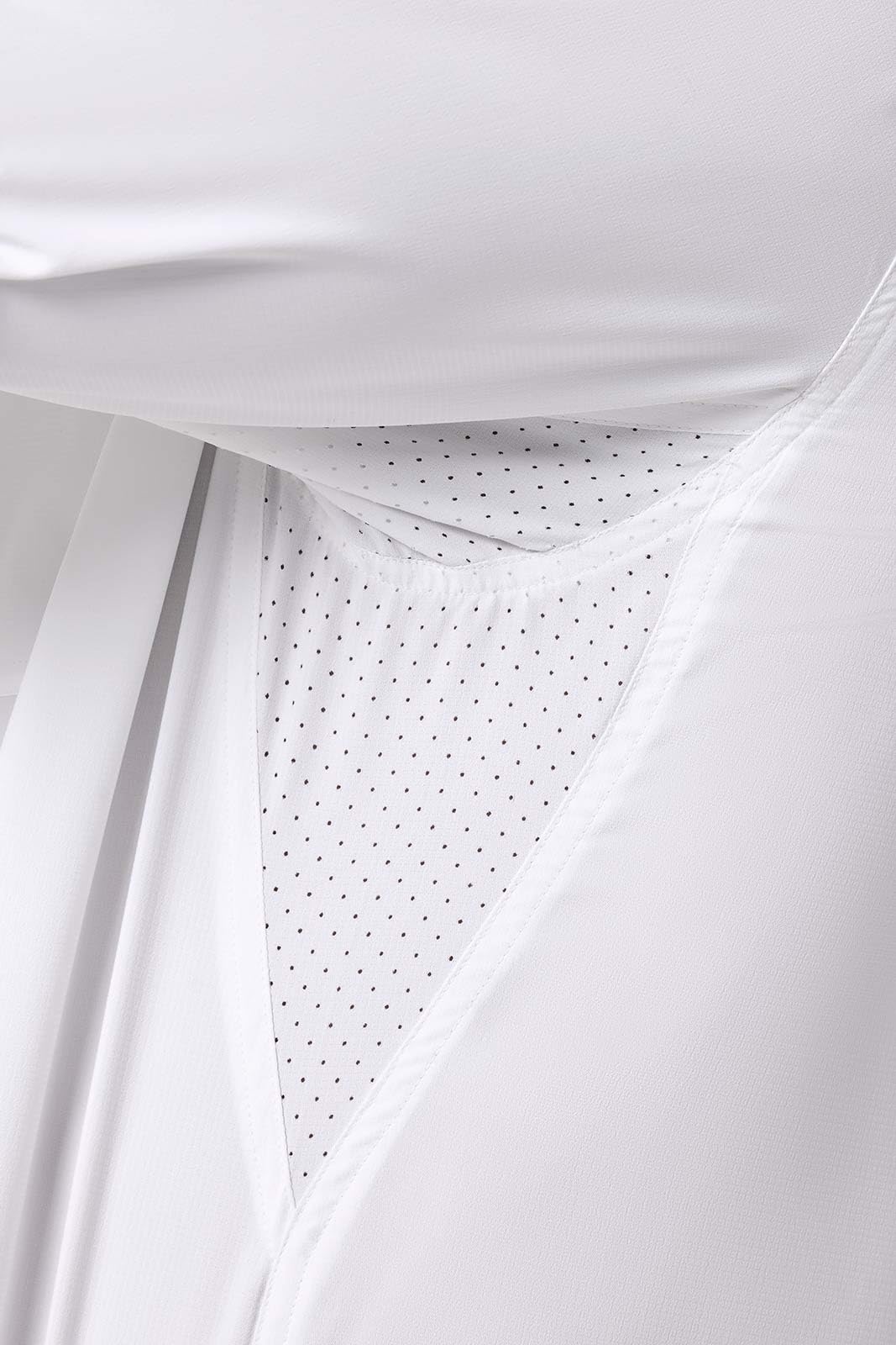 Men's Long Sleeve Shirt - UPF 50+ Sun Protection - Aricia in White