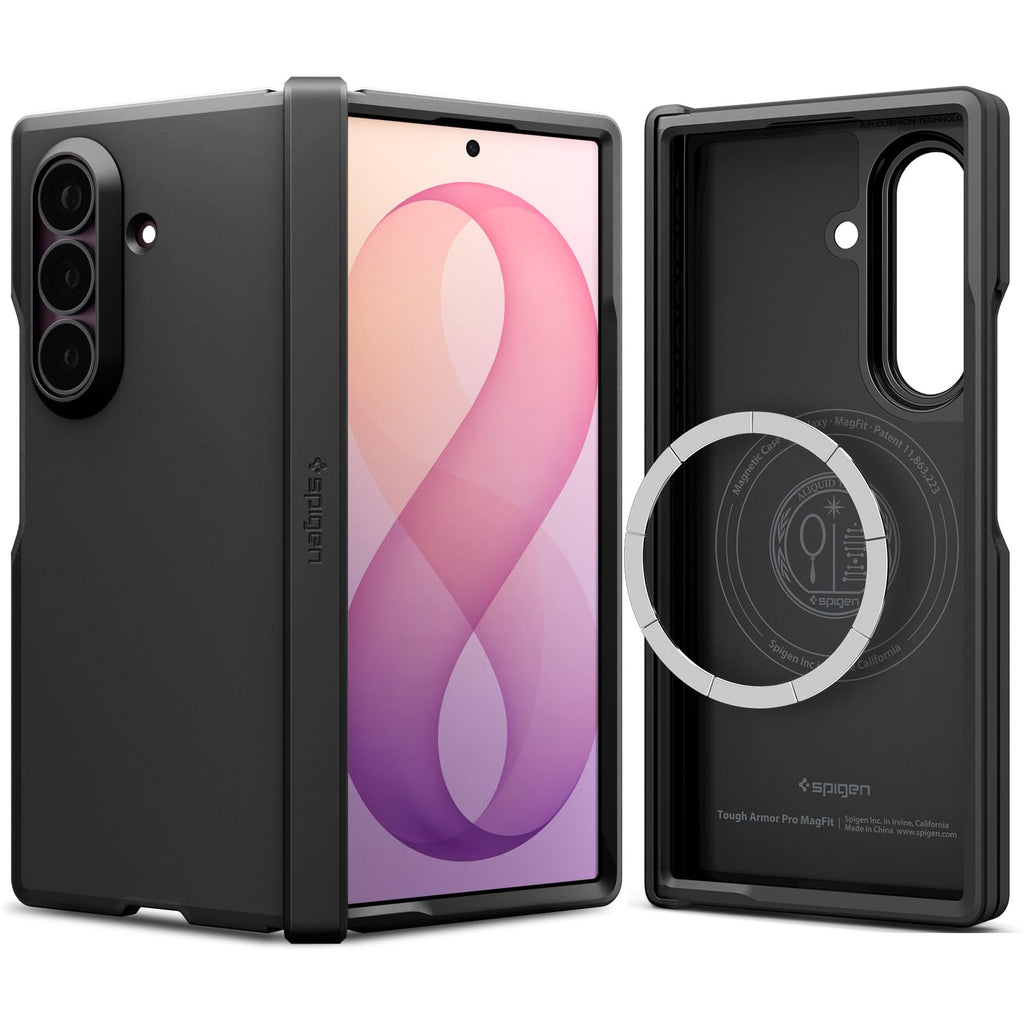 Spigen Tough Armor Pro MagFit for Galaxy Z Fold 8 Ultra Case, Black