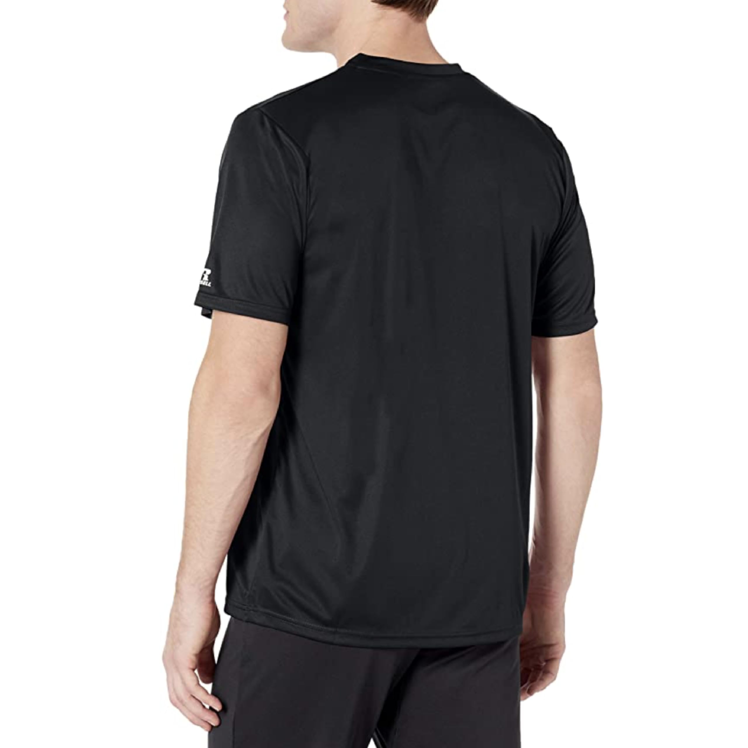Russell Athletic Men's Short Sleeve Performance T-Shirt, Black, 4X-Large