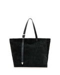 AllSaints Haven Suede Tote Black One Size