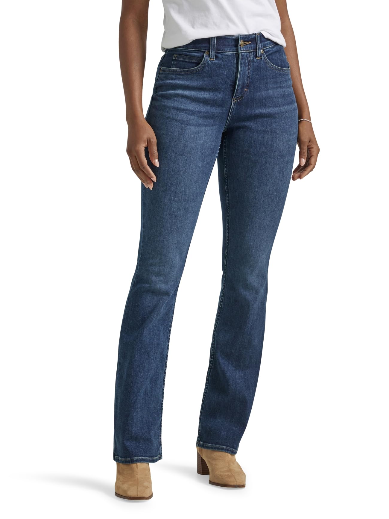 Lee Women's Ultra Lux Comfort with Flex Motion Bootcut Jean Star Rise 16 Short