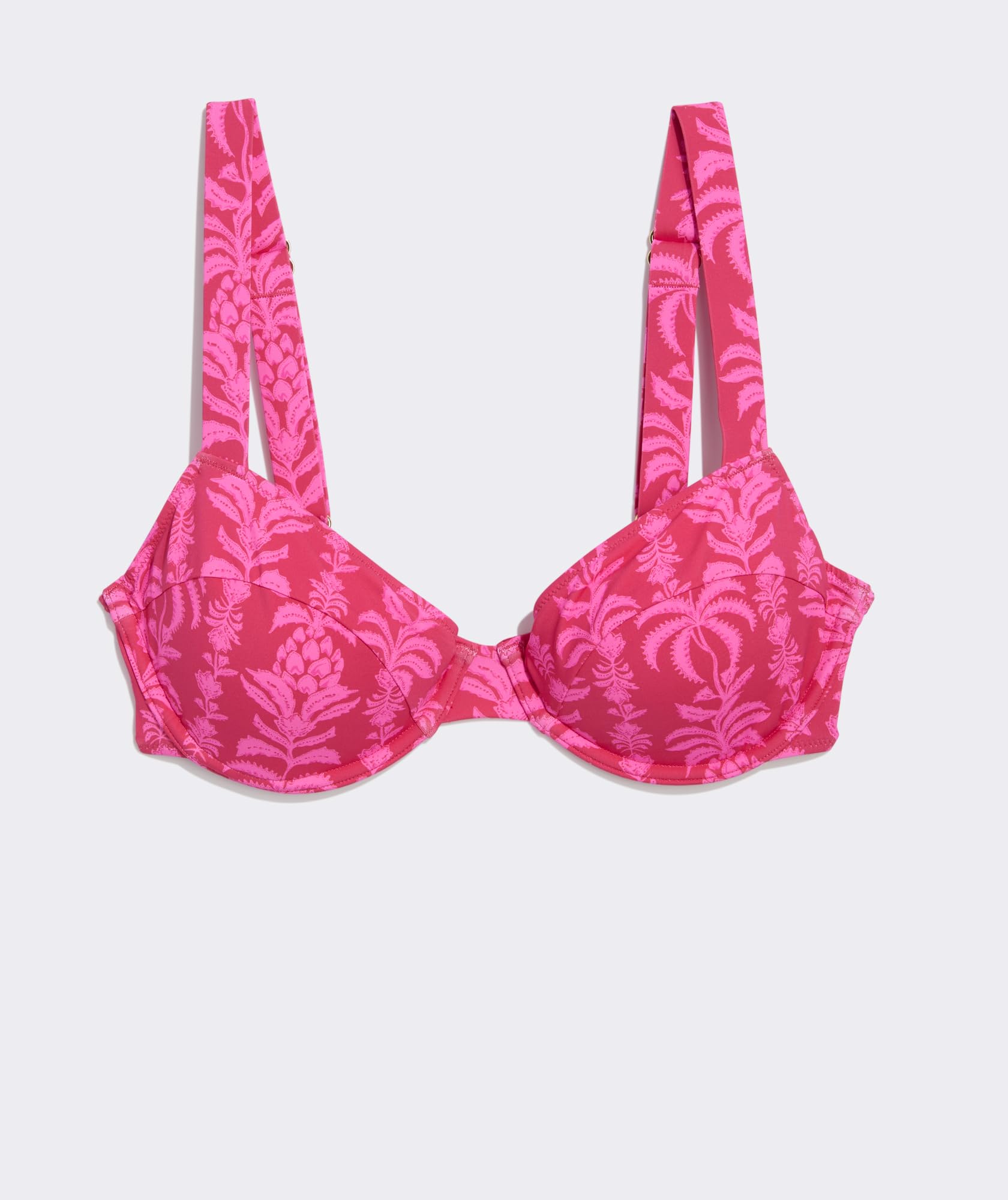 vineyard vines Amagansett Underwire Bikini Top, Coral Punch Print, S