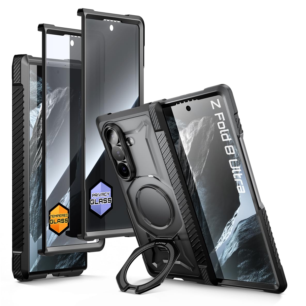 SUPCASE for Galaxy Z Fold 8 Ultra Case, Glass & Privacy Screen Protectors