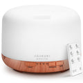 ASAKUKI Essential Oil Diffuser 500ml, Ultrasonic Aromatherapy Humidifier with Remote Control, 7 LED Colors, Timer & Auto-Off, Large Room Diffuser (Yellow)