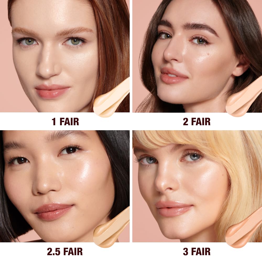 Charlotte Tilbury Hollywood Flawless Filter - Multi‑Use Makeup Primer, Complexion Booster & Illuminating Liquid Highlighter with Sheer Coverage - Smooths & Blurs Skin - 1 Fair