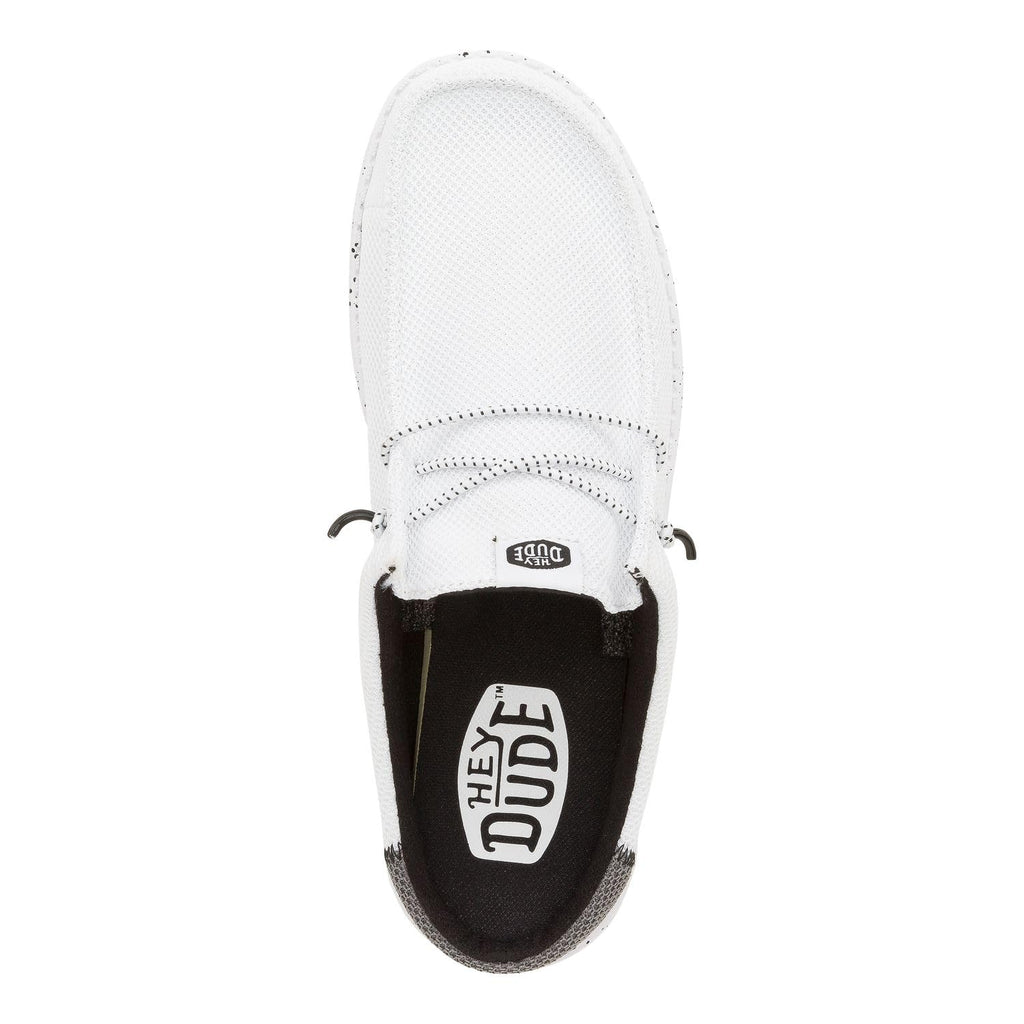 HEYDUDE Men's Wally Slip Varsity White/Black Size 11, Men’s Shoes, Men's Slip-on Loafers, Comfortable & Light-Weight
