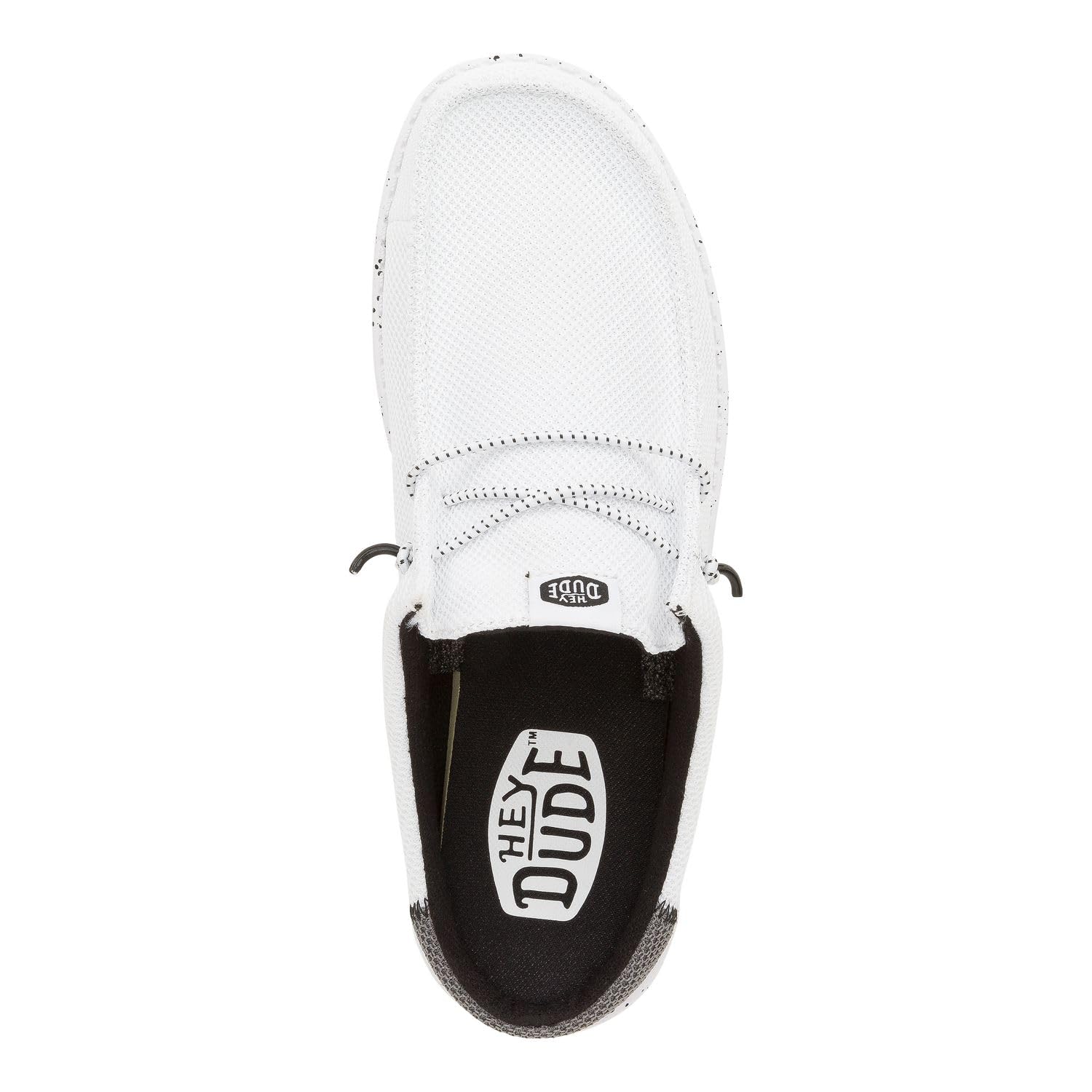 HEYDUDE Men's Wally Slip Varsity White/Black Size 11, Men’s Shoes, Men's Slip-on Loafers, Comfortable & Light-Weight
