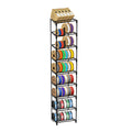 Razzi Fidel 9-Tier Modular 3D Printer Filament Storage Rack, High-Strength Carbon Steel Spool Holder & Organizer, Holds 54 Spools(1kg), Space-Saving, Customizable, Tool-free Assembly