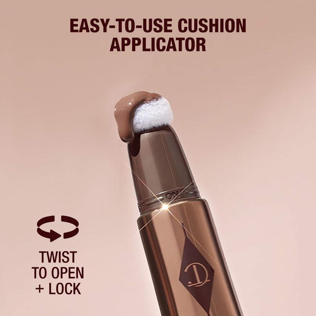 Charlotte Tilbury Hollywood Liquid Contour Wand - Easy-to-Use Contour Stick & Liquid Bronzer for Sculpting & Shaping - Leaves a Natural-Looking Sculpted Finish - Deep
