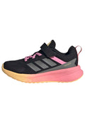 adidas Unisex-Kids Fortarun 4.0, Black/Iron Metallic/Bliss Pink, 3