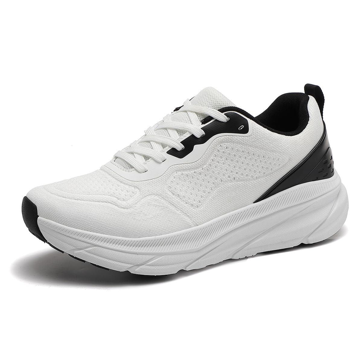 DWSTN Breathable Running Shoes for Men Non Slip Slip On Walking Shoes Lightweight Walking of Mesh Workout Fashion Comfortable White