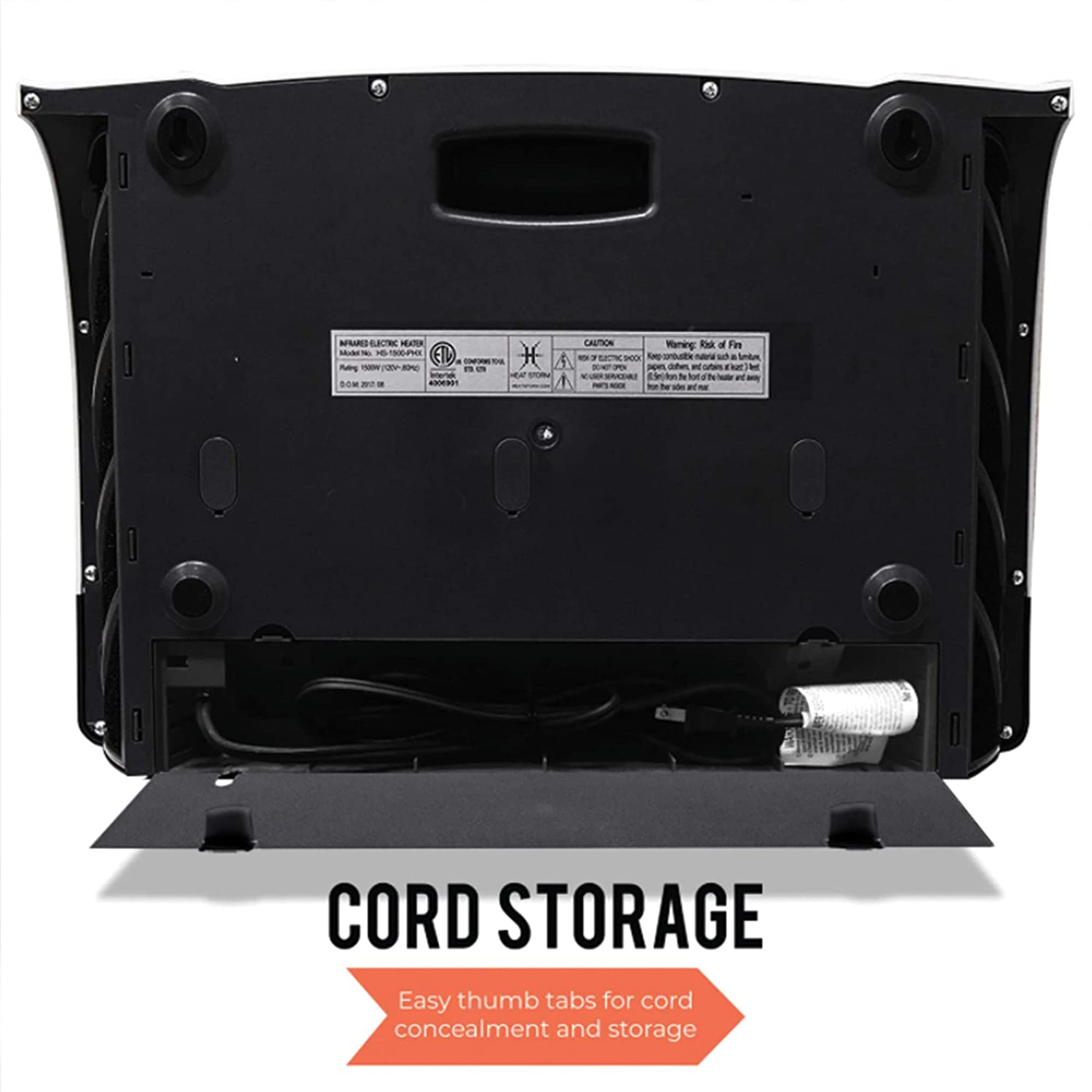 Heat Storm HS-1500-PHX-WIFI Infrared Heater, Wifi Wall Mounted