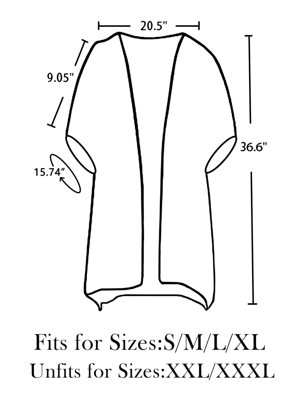 LA CARRIE Women's Chiffon Kimono Cardigan Cover Up with Half Sleeve Summer Sheer Beachwear Swimsuit for Bikini(Black)