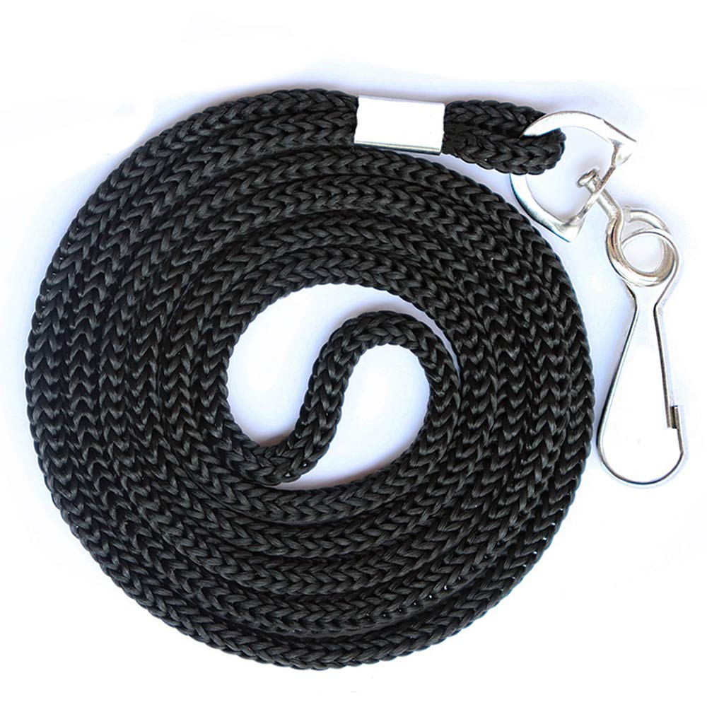 BAITEER 120 Pcs Black Lanyards Premium Bulk Lanyards Round 36" with Swivel J Hook for ID Name Badge Holder, VIP, School, Kids, Coach, Conference, Festival and Hang Keys