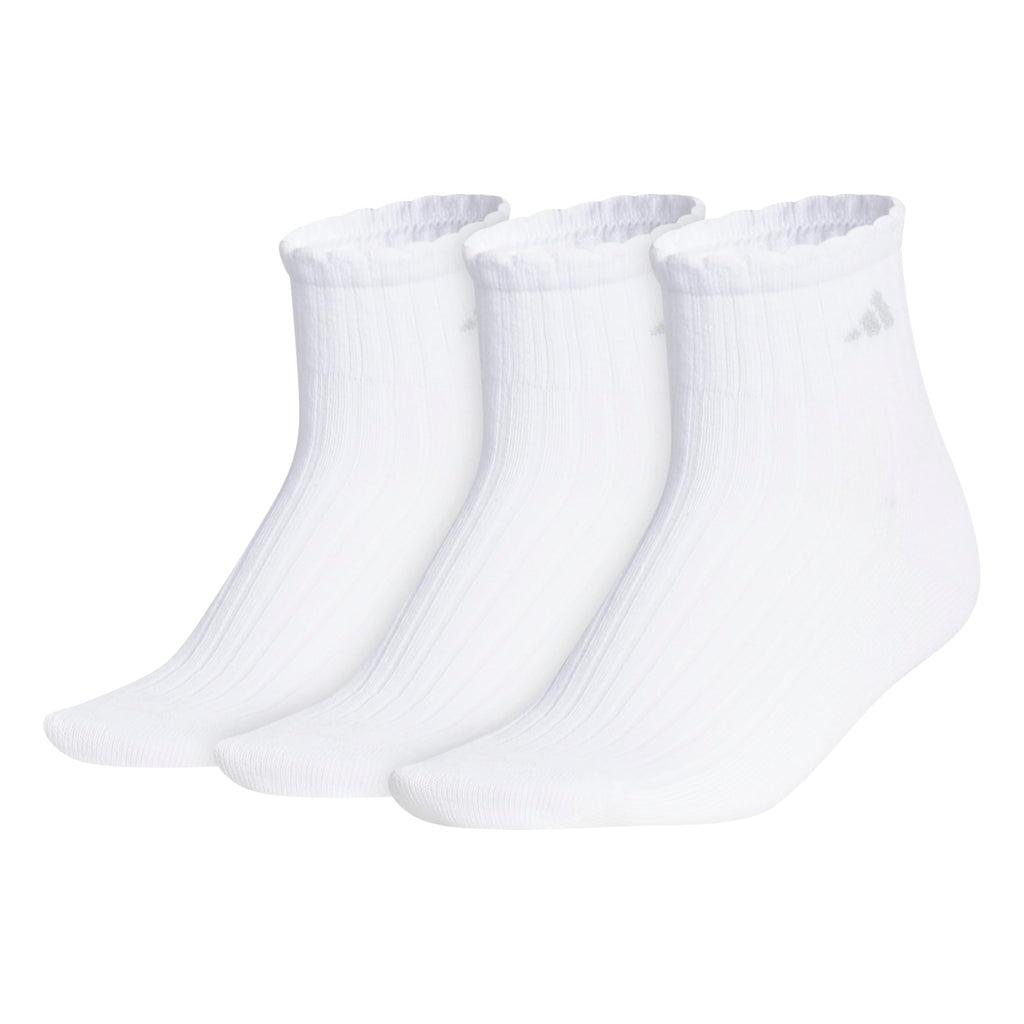 Women's Sport Fashion 3-Pack Quarter ruffle ankle sock for women low cut