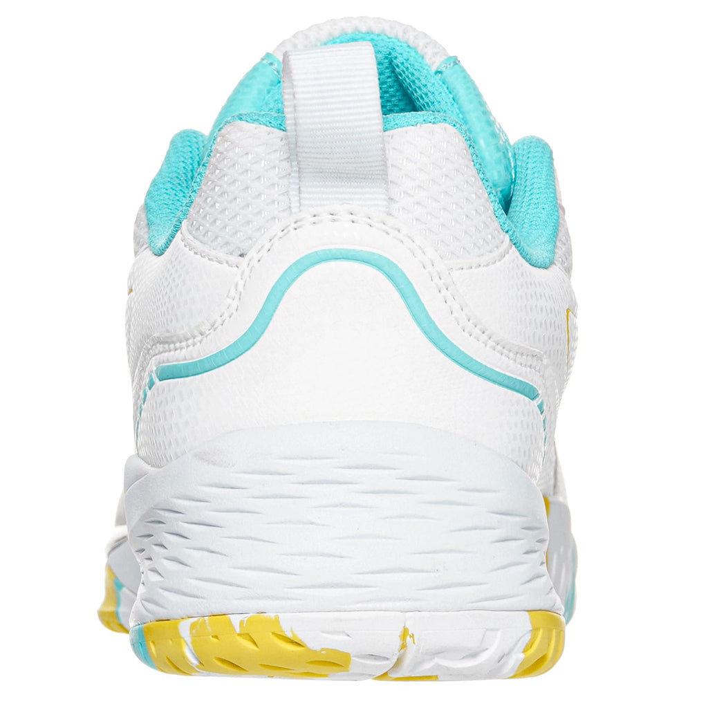 Sisttke Women's Badminton Pickleball Tennis Shoes Lightweight Breathable Non-Slip Court Sneakers for Racquet Sports Training White/Green