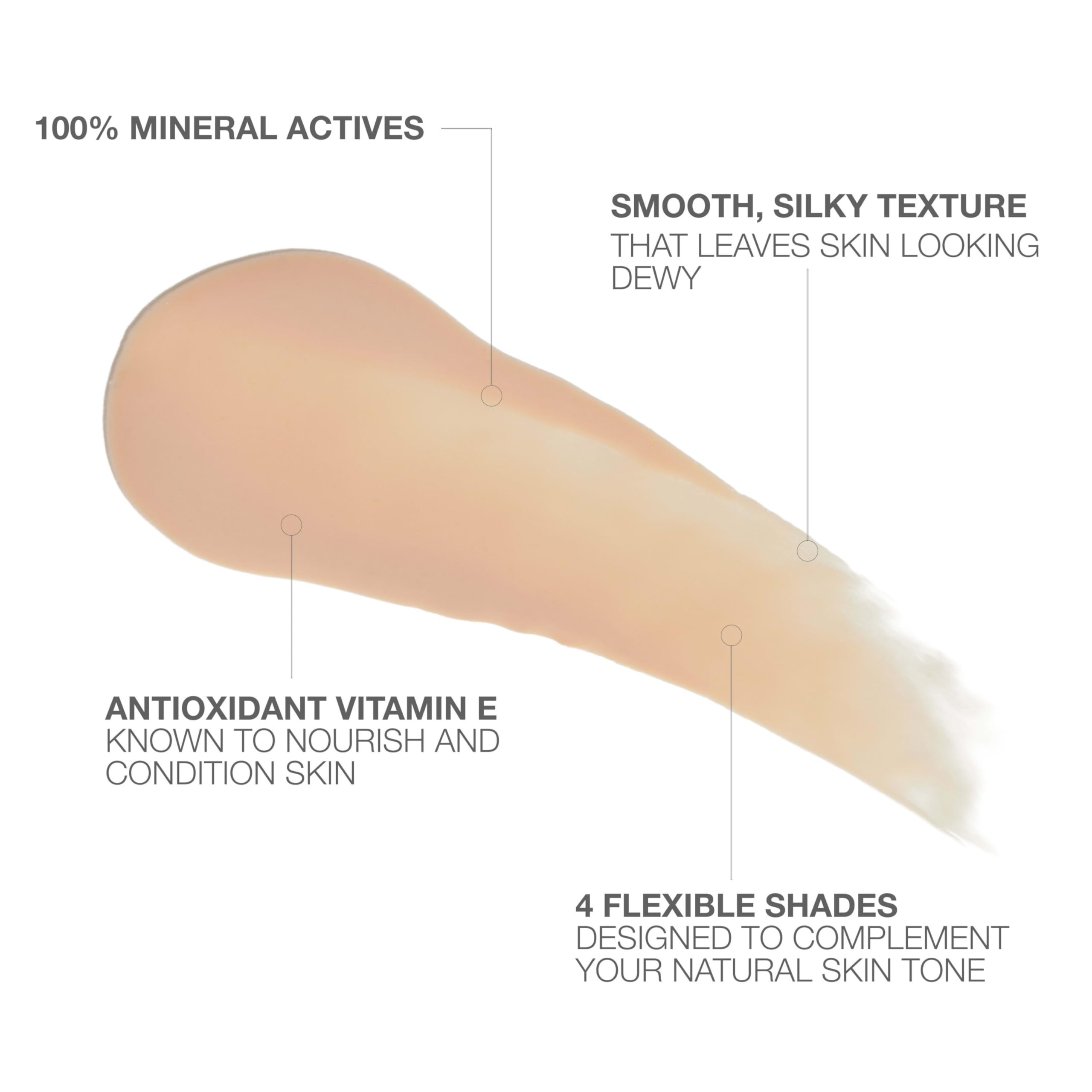 Neutrogena Purescreen+ Mineral UV Tint Face Liquid Tinted Sunscreen - with 100% Mineral Actives & Vitamin E, Enhances Natural Tone, Water Resistant, Broad Spectrum SPF 30, 1.1 fl oz
