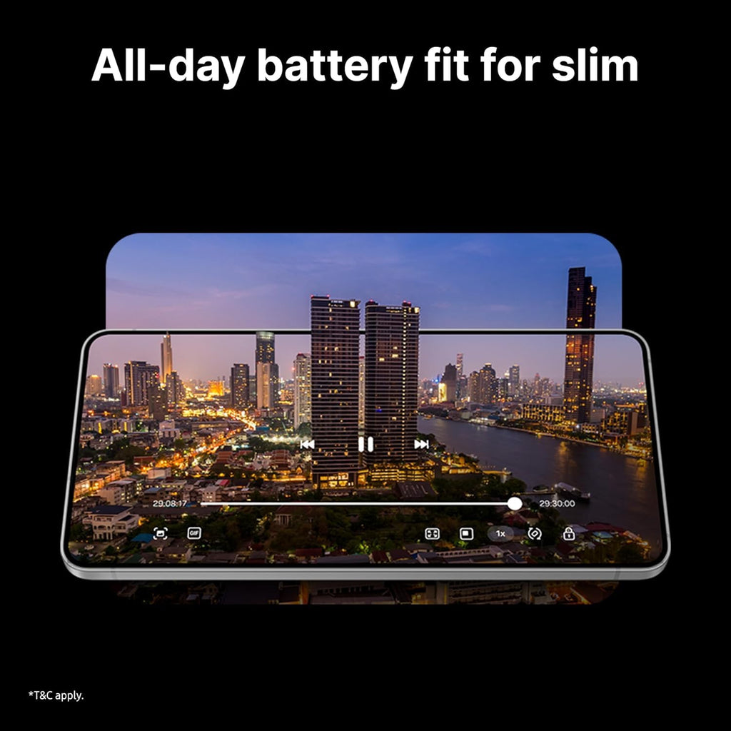 Samsung Galaxy S25 Edge Phone, 512 GB AI Smartphone, Unlocked Android, Night Video, Fast Processor, ProScaler Display, All-Day Battery, 2025, US 1 Yr Manufacturer Warranty, Titanium JetBlack