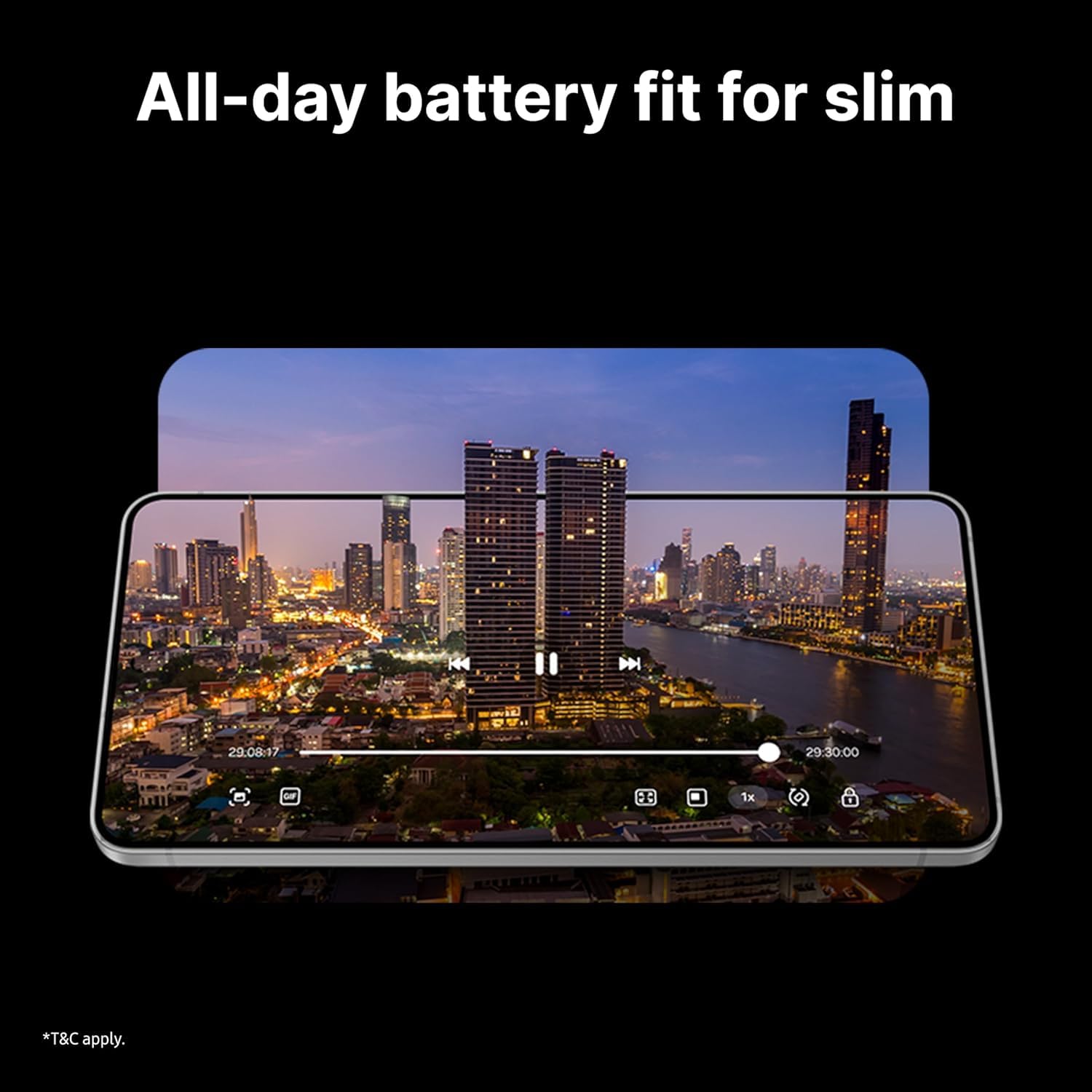 Samsung Galaxy S25 Edge Phone, 512 GB AI Smartphone, Unlocked Android, Night Video, Fast Processor, ProScaler Display, All-Day Battery, 2025, US 1 Yr Manufacturer Warranty, Titanium JetBlack