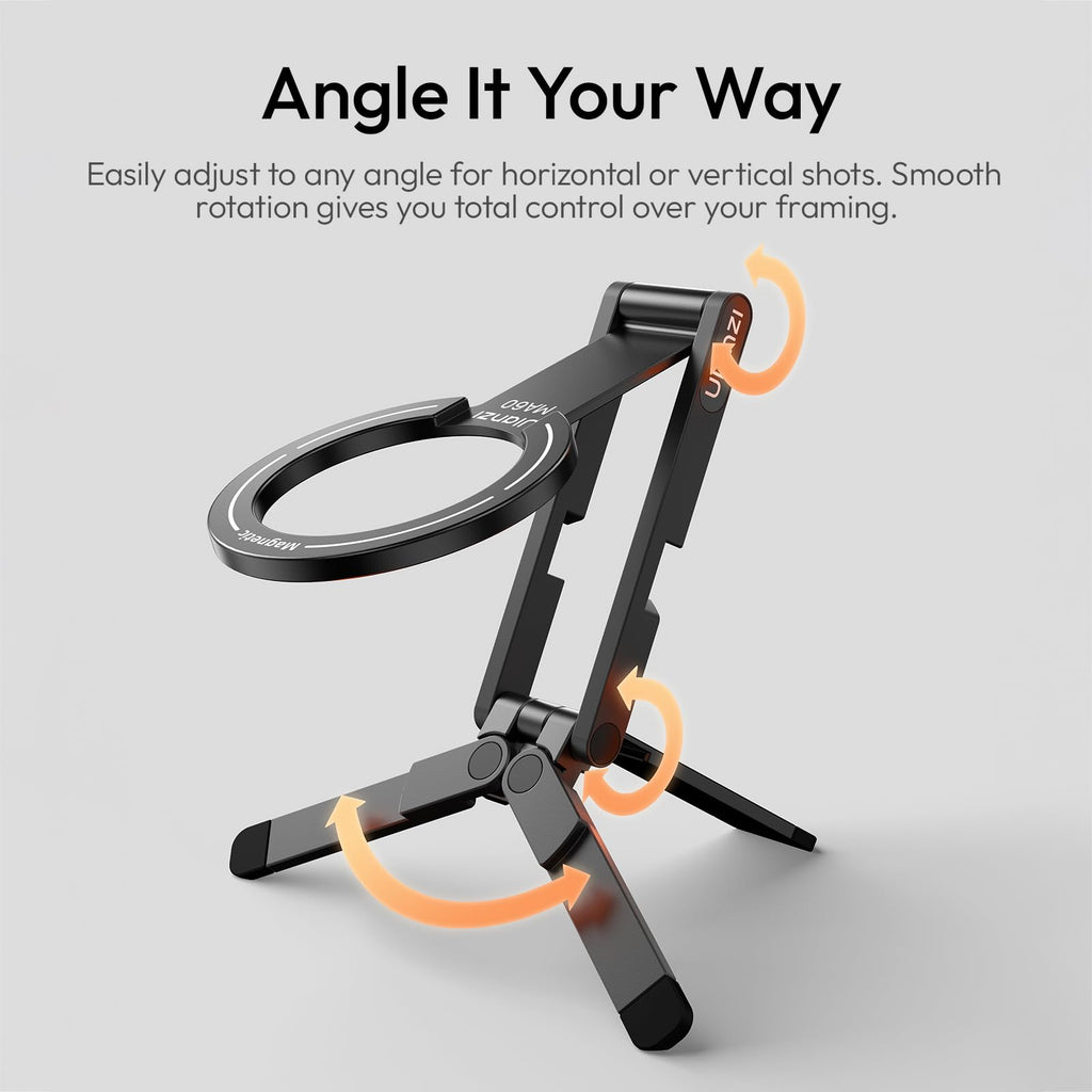 ULANZI MA60 Magnetic Phone Tripod Stand for iPhone, Aluminium Mini Tripod