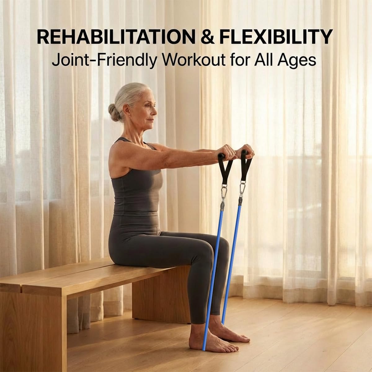 VEICK Resistance Bands, Exercise Bands, Workout Bands, Resistance Bands for Working Out with Handles for Men and Women, Exercising Bands for Fitness Weights Work Out at Home