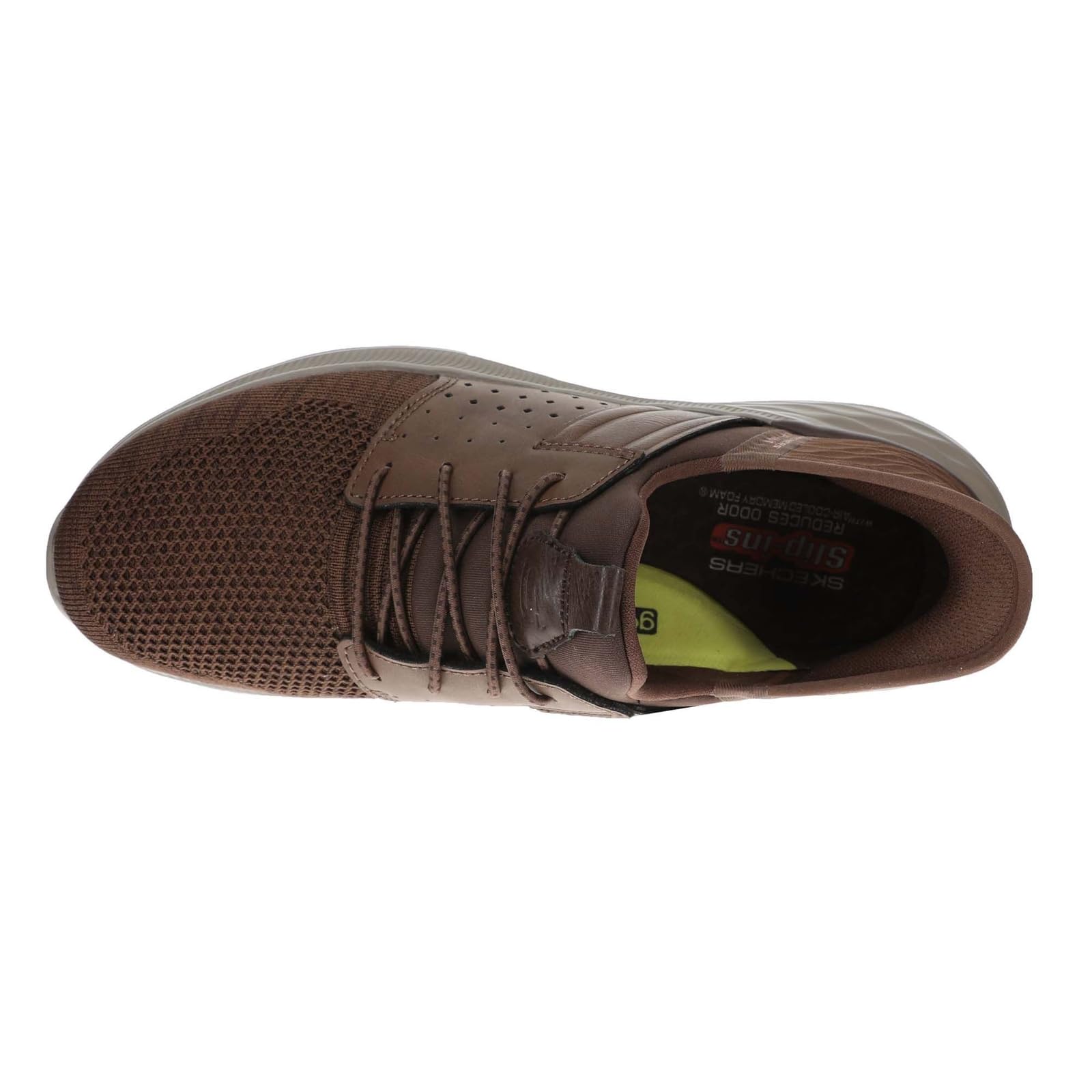 Skechers Men's Garner - Newick Hands Free Slip-in Men's Casual, Brown, 10.5, Medium, US