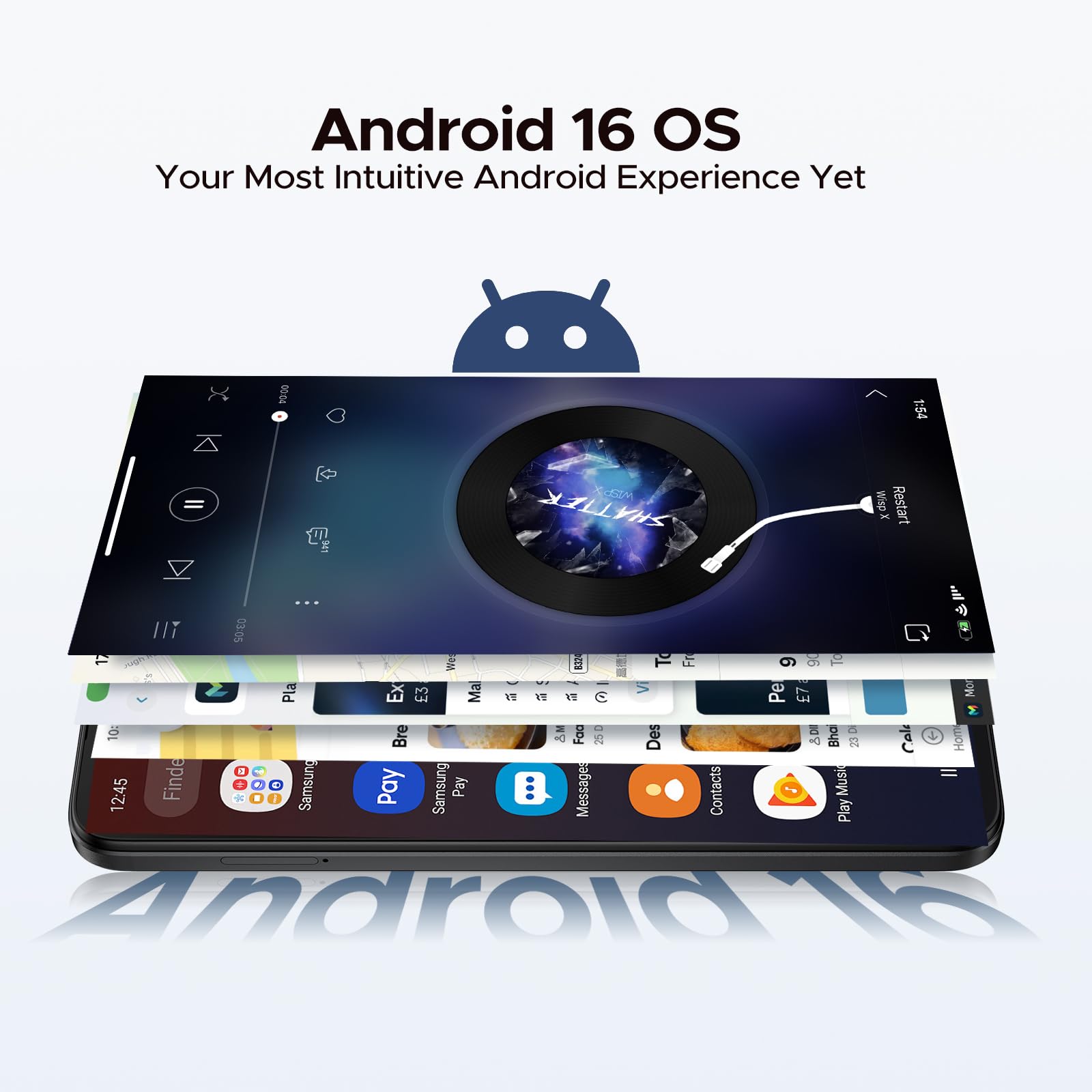 DOOGEE Note 56 Pro Android 16 Unlocked Phone with Gemimi AI,32GB+128GB/2TB Cell Phone,6150mAh Battery,6.56''HD+90Hz IPS,Dual SIM Octa Core Smartphone,Dual Camera/8.45mm Ultra-Slim/NFC/OTG/Face ID