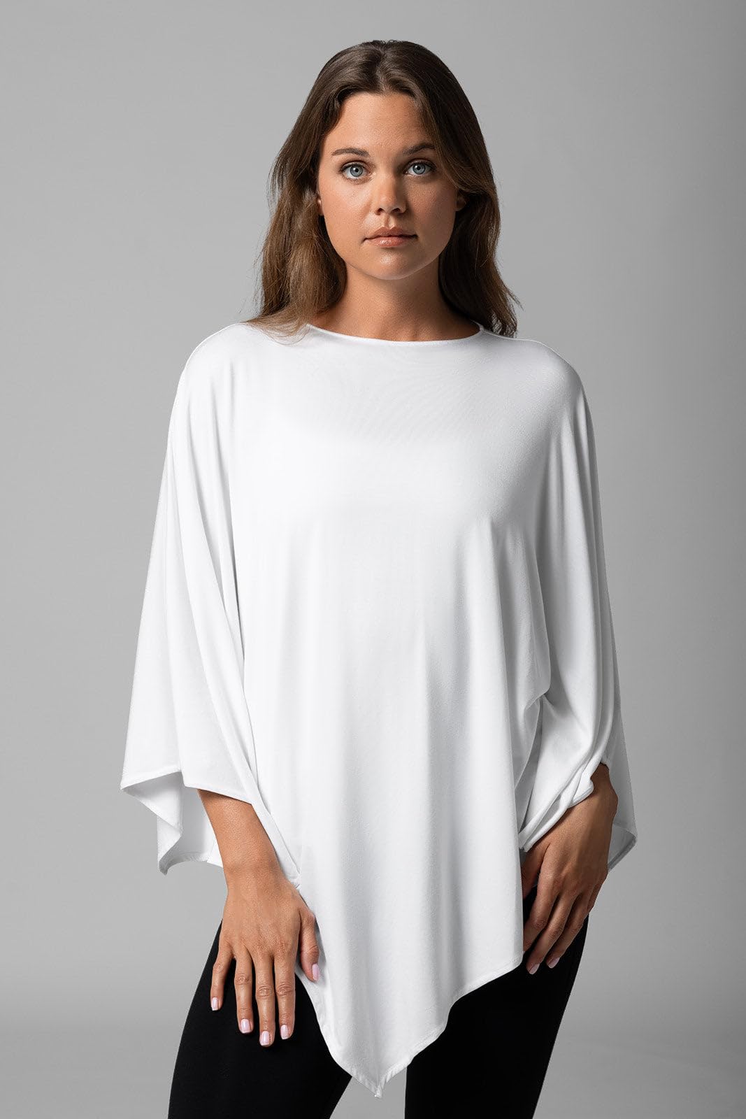 Women's Poncho - UPF 50+ Sun Protection - Tama in White