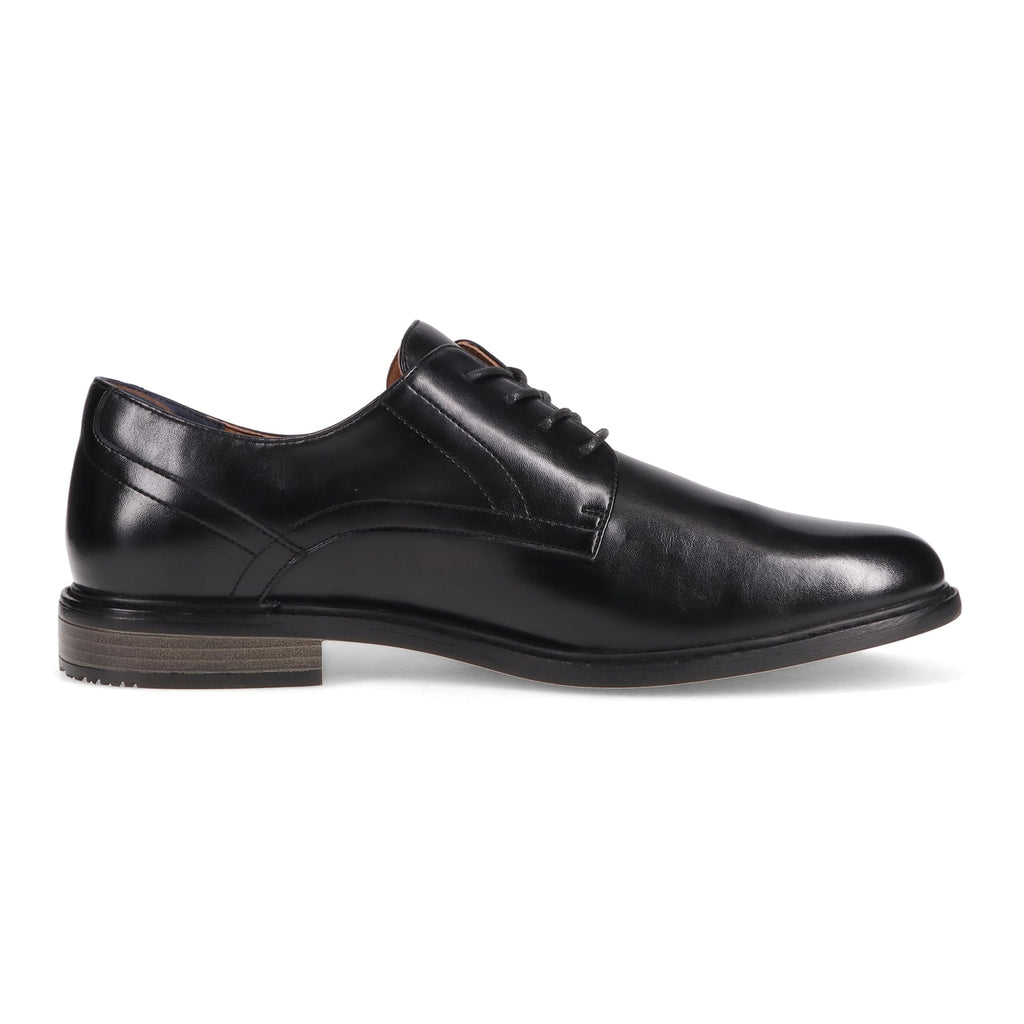 Gunnar and Troy Thorsson Oxford Men's Dress Shoes | PU Leather Classic Wingtip Oxford for Men | Cushioned Dual Density Footbed Tuxedo Shoes | Ironhide Black | 10.5