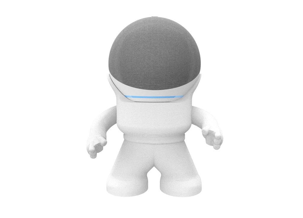 Splin Alexa Smart Speaker Echo Dot 4th or 5th Gen Desktop Stand Stand - Amazon- Mr. Bill (White)