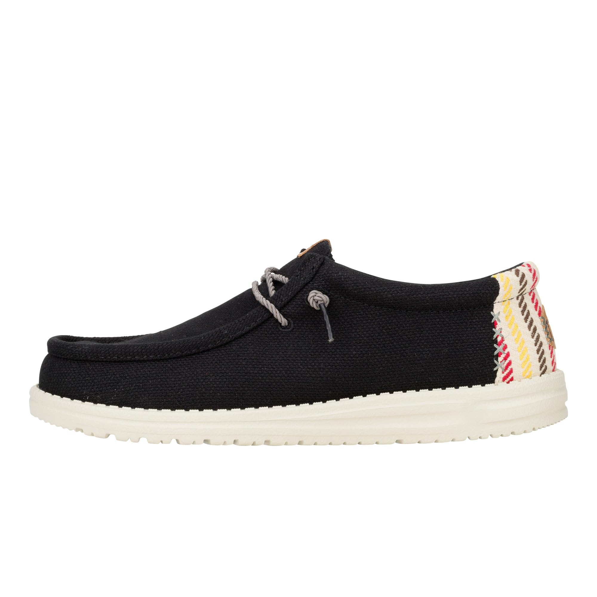 HEYDUDE Wally Resort, Mens Shoes, Men's Slip-on Loafers, Comfortable & Light-Weight Black/Multi