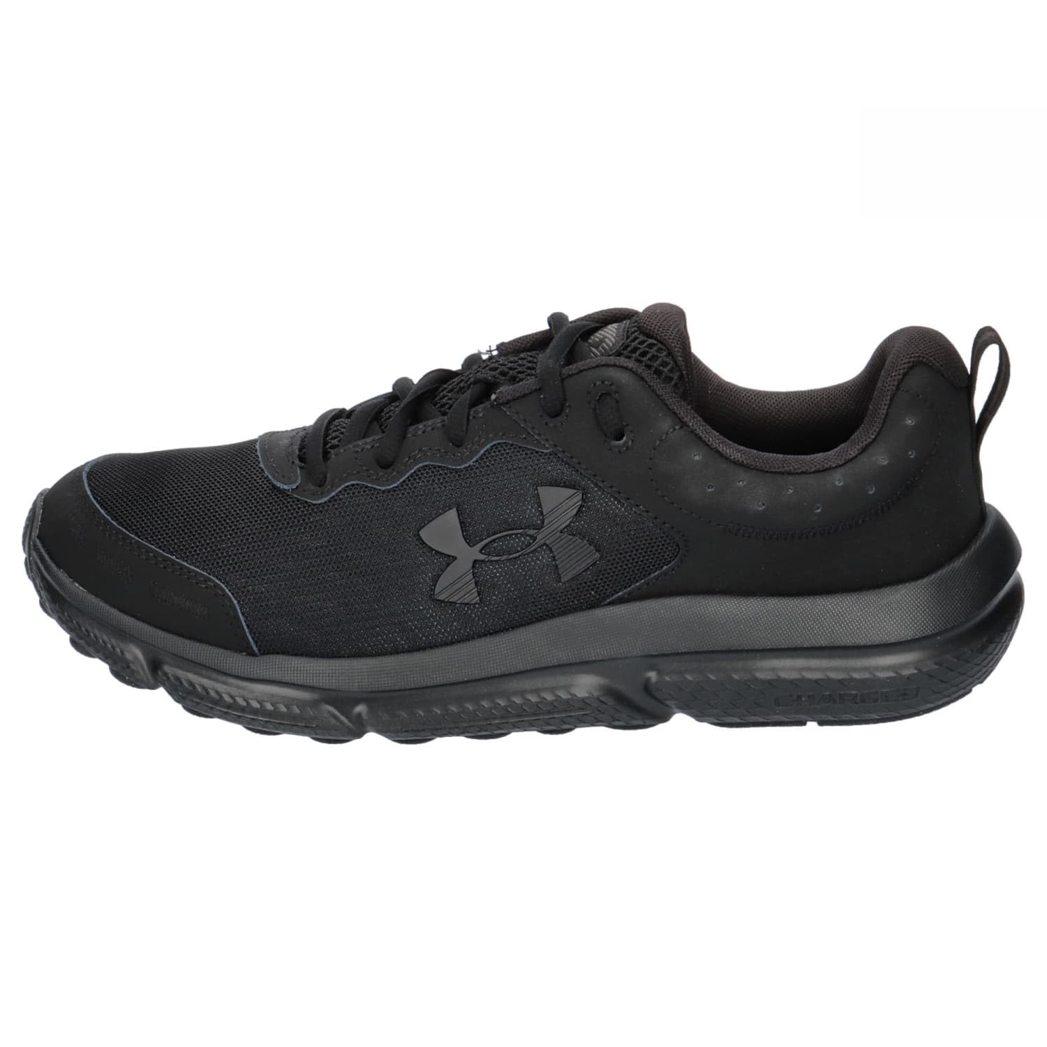Under Armour Men's Charged Assert 10 Shoes, (002) Black/Black/Black, 11