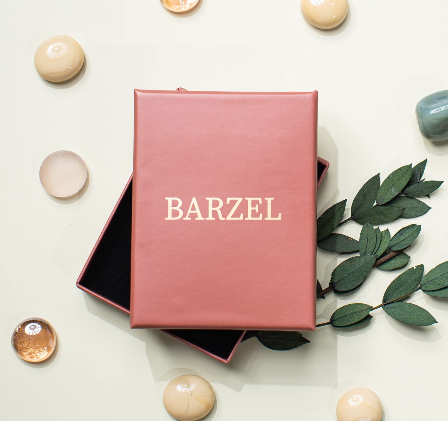 Barzel 18K Gold Plated Flat Marina Chain With Italian Horn Necklace Cornicello - Made In Brazil (24 Inches)